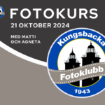 Fotokurs med start 21/10 kl 18:30 i klubblokalen