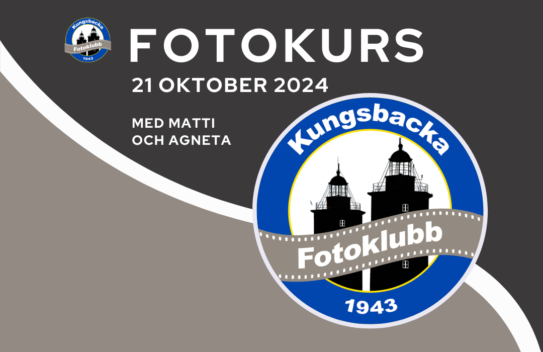 Fotokurs med start 21/10 kl 18:30 i klubblokalen