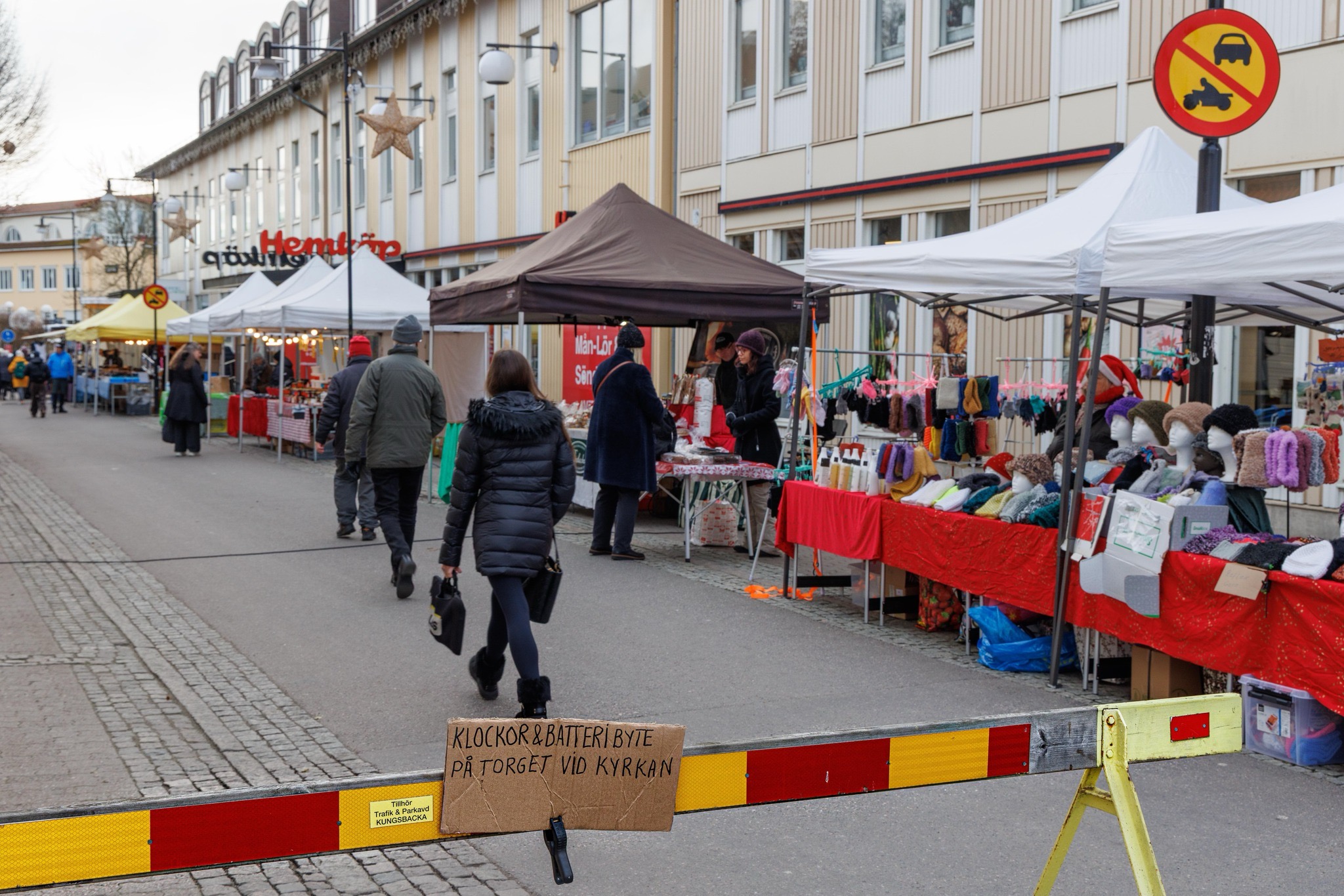 Fotografera marknadslivet